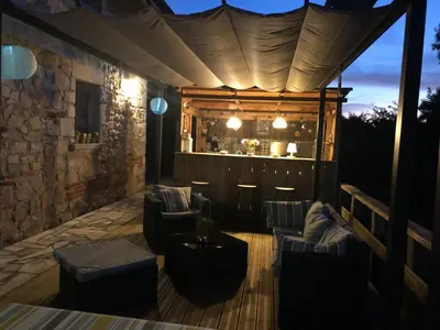 Coin salon dans l'établissement maison Laratger