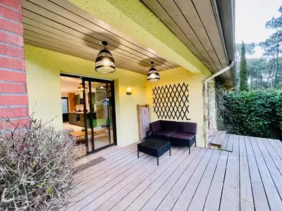 Balcon ou terrasse dans l'établissement Villa Patio à 800 m de la plage