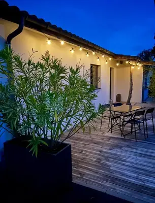 Terrasse ou espace extérieur de l'établissement Gujan-Mestras Chez Flo maison 4 places la hume