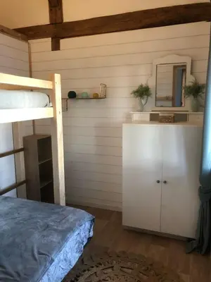 Un ou plusieurs lits dans un hébergement de l'établissement Gîte au cœur des Landes
