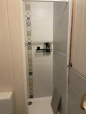 Salle de bains dans l'établissement Gîte Lauraët