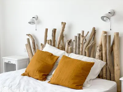 Un ou plusieurs lits dans un hébergement de l'établissement Appartement Céleste - Villas Lake and Sea
