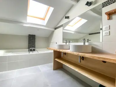 Salle de bains dans l'établissement Appartement Céleste - Villas Lake and Sea