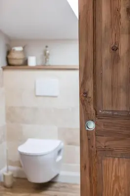 Salle de bains dans l'établissement La maison d'à côté