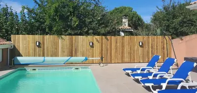 Piscine de l'établissement Bassin d'Arcachon belle villa moderne 4 chambres et piscine privée ou située à proximité