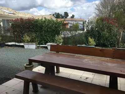 Jardin de l'établissement Sanguinet Jolie maison mitoyenne pour 6 pers