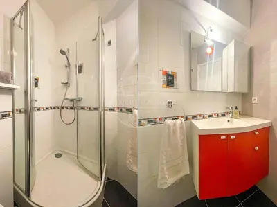 Salle de bains dans l'établissement Appartement Marine