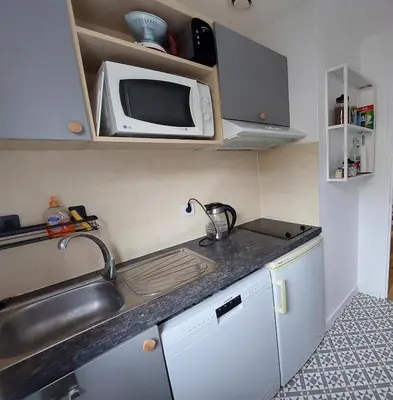 Cuisine ou kitchenette dans l'établissement Chez Pauline et Pierre