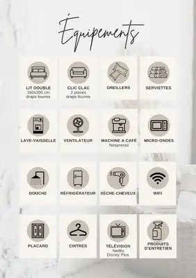 Plan de l'établissement Clemence Green, Villa Hostal Naou Hossegor- wifi - sauna - salle de sport - netflix