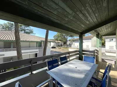 Plan de l'établissement T3 Cabine avec Piscine, Parking, Animaux admis à Moliets-et-Maa - FR-1-379-162
