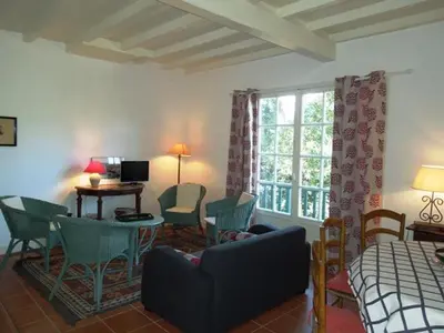 Coin salon dans l'établissement Enea - Hossegor agréable villa proche du lac et de la plage
