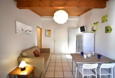 Coin salon dans l'établissement Aire Ona 1 - Hossegor appartement situé à deux pas de la plage de la gravière