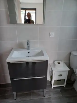 Salle de bains dans l'établissement Marrocqjp