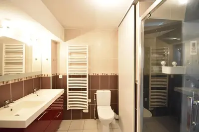 Salle de bains dans l'établissement Cap Marina - Capbreton proche port de plaisance appartement 4 personnes