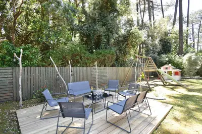 Jardin de l'établissement Marcassins - Hossegor belle villa landaise avec grand jardin location vacances