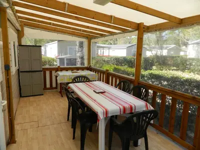 Plan de l'établissement mobil home 562 3 ch proche forêt village 4 étoiles Siblu La Reserve