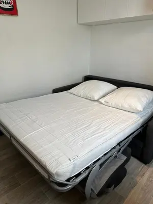 Un ou plusieurs lits dans un hébergement de l'établissement Appartement a 70m de la plage et l estacade de Capbreton
