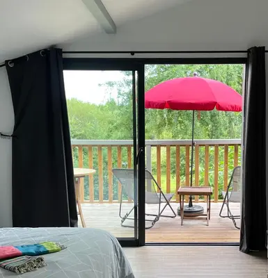Balcon ou terrasse dans l'établissement Laguillotte